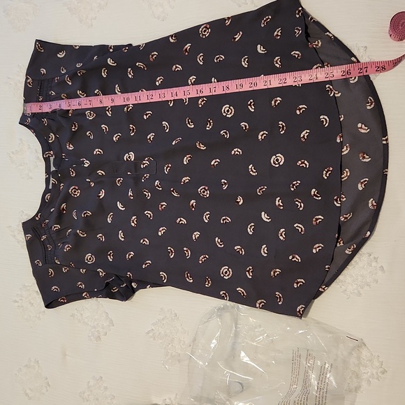 Women's Large Cap Sleeve Blouse Purple - Picture 5 of 5